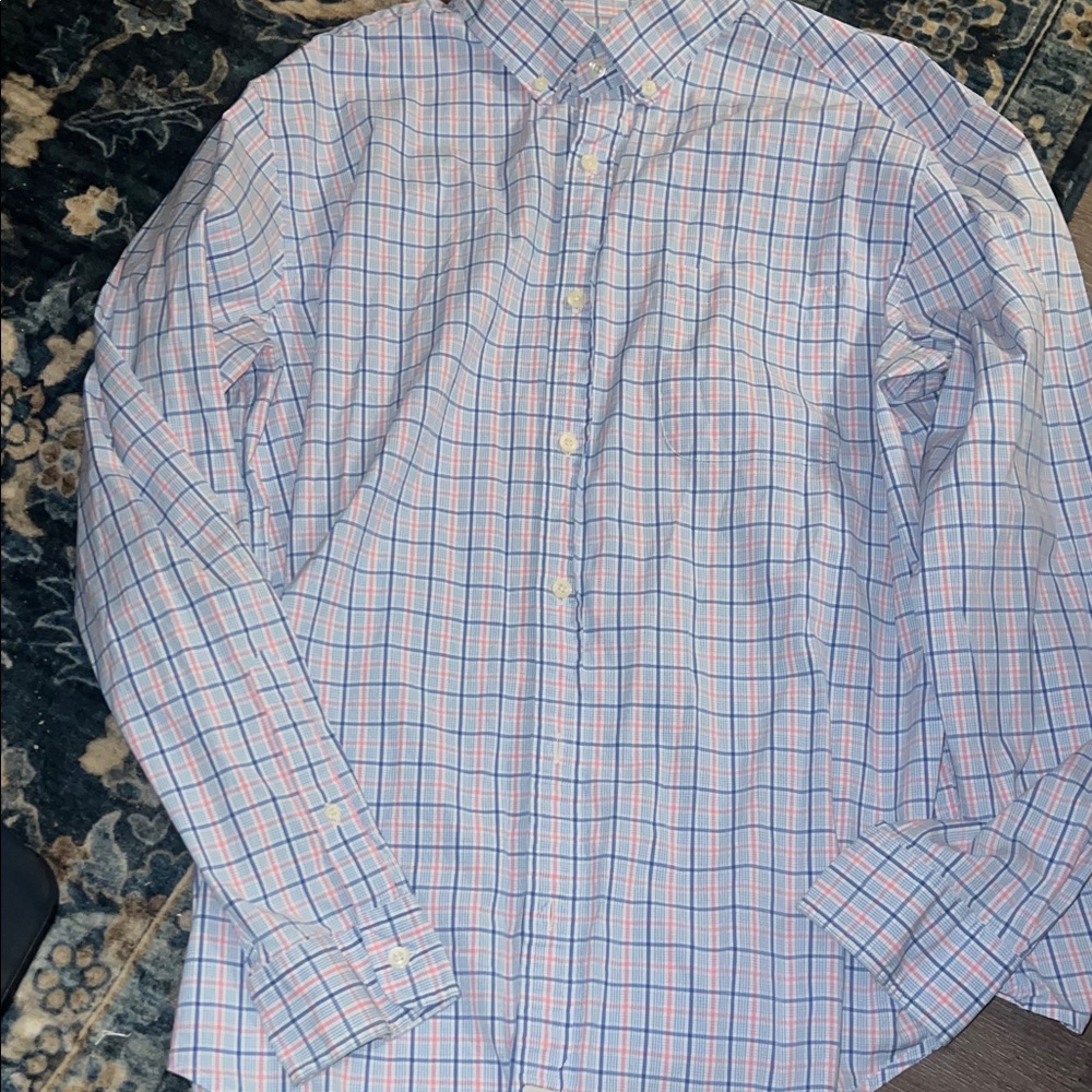Vineyard Vines Men's Pastel Plaid Button-Down Classic Fit Murray Shirt XL GUC